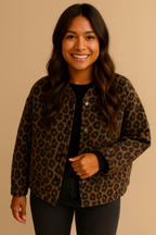 Damenjacke mit Leopardenmuster - Leandra