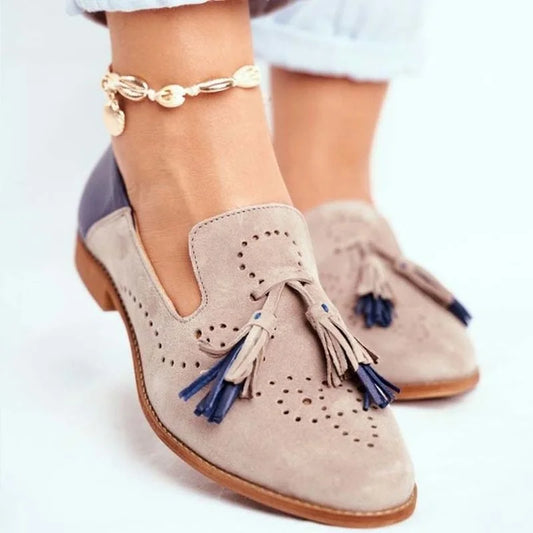 Sienna - Mocassins à deux couleures avec glands