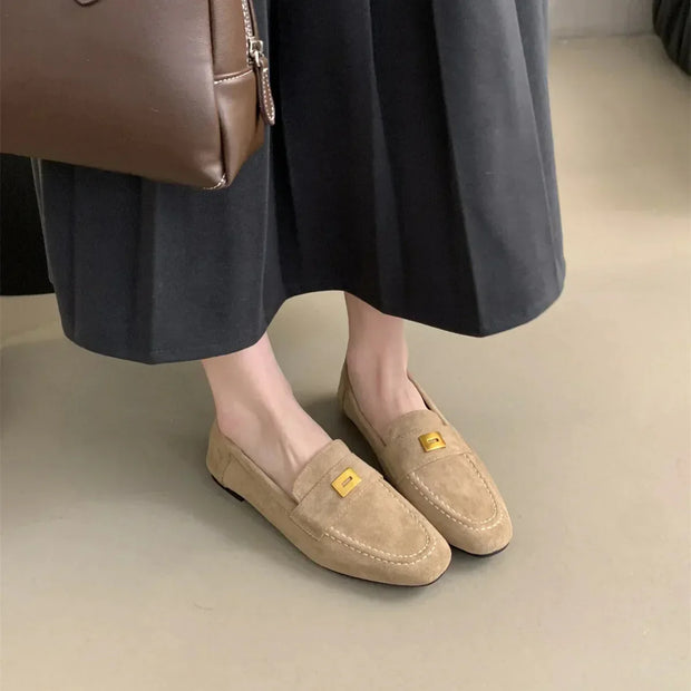 Lina - Chaussures britanniques en daim léger