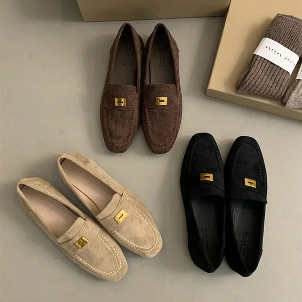 Lina - Chaussures britanniques en daim léger