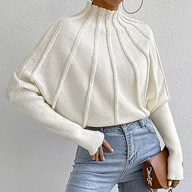 Elen - Rollkragenpullover mit elegantem Faltenwurf