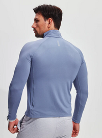 T-shirt fonctionnel pour hommes avec fermeture éclair