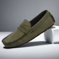 Mocassins en daim pour hommes avec design penny classique - Winslow