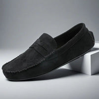 Mocassins en daim pour hommes avec design penny classique - Winslow