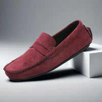 Mocassins en daim pour hommes avec design penny classique - Winslow