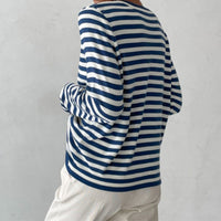 EleganceStripe Chemise à manches longues