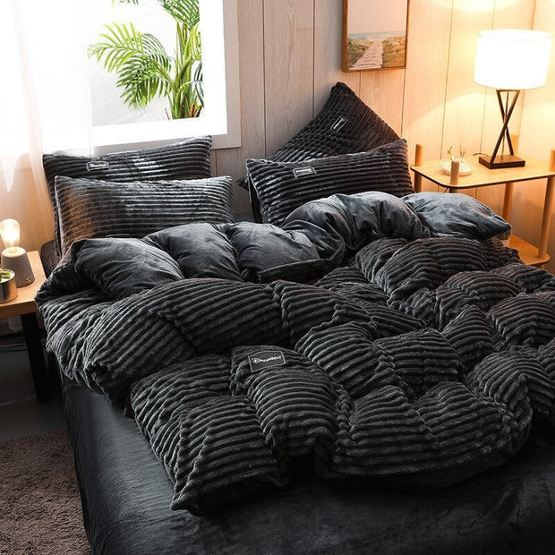 Housse de couette de luxe en Coral Velvet