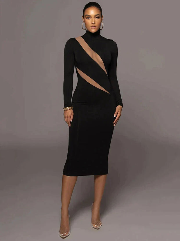 Polina - Élégante robe longue sexy et bodycon