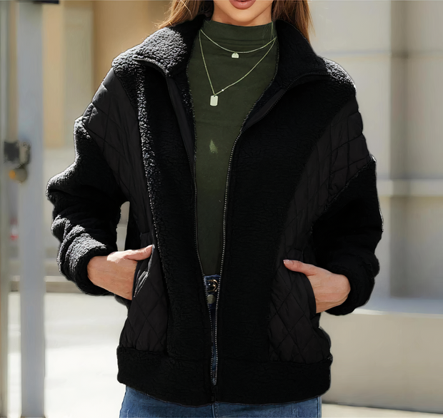 Nylah- Veste patchwork matelassée
