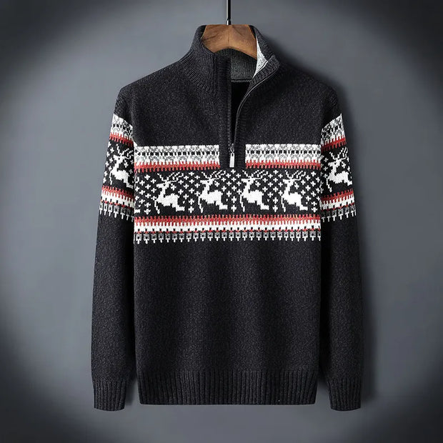 MUNRO - Pull en maille avec demi-zip