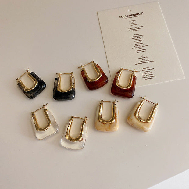 Boucles d'oreilles avec nœud en citrine