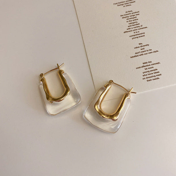Boucles d'oreilles avec nœud en citrine
