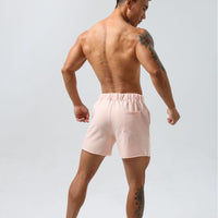 Short de sport en coton à coupe droite pour hommes - Ivan