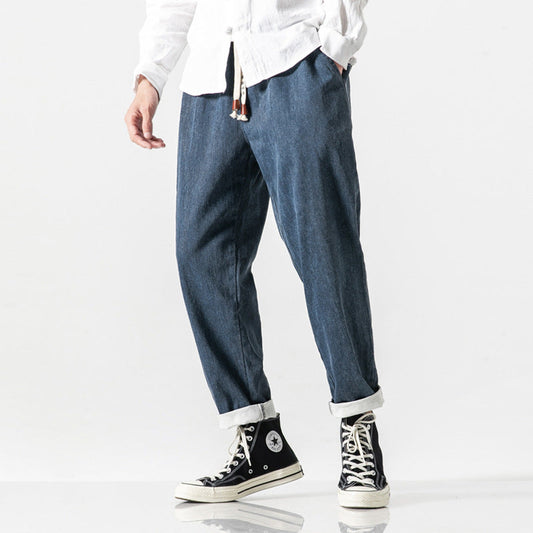 Pantalon large en denim pour hommes - Enzo