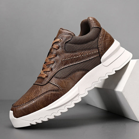Herren Turnschuhe aus Kunstleder mit dicker Sohle - Mateo