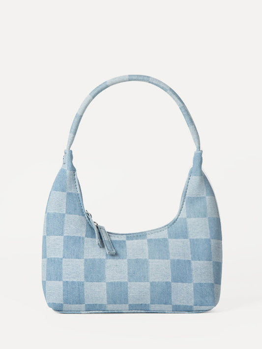 Mara - Fashion Niche Sac à main à boulettes en denim plaqué