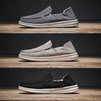 Herren-Slipper aus atmungsaktivem Segeltuch im Slip-on-Stil - Bruno