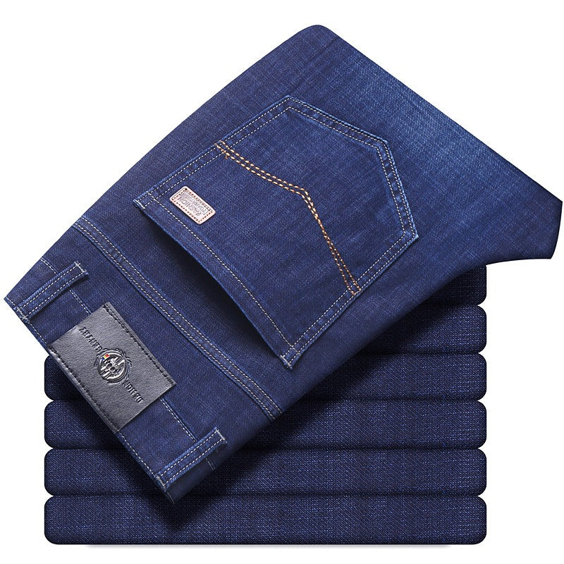 Gerade Herrenjeans aus Stretch-Denim - Bruno