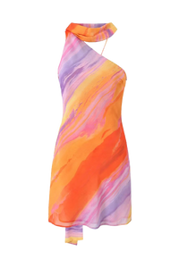 Kata - Robe Courte Dos Nu Tie-dye