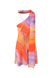 Kata - Robe Courte Dos Nu Tie-dye