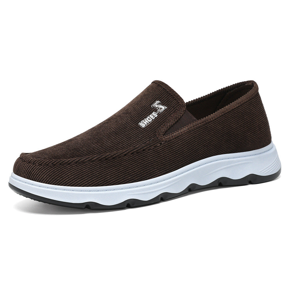Damen Slipper aus grauem Kord - Dalmasca