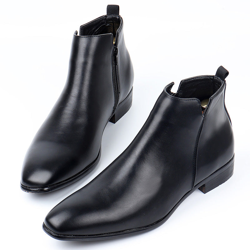 Herren Chelsea-Stiefel Leder Seitenreißverschluss - Matius