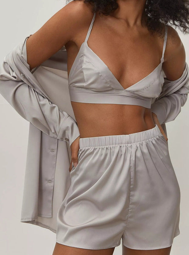 Giada - Trois ensembles de vêtements de nuit d'été sexy pour femmes