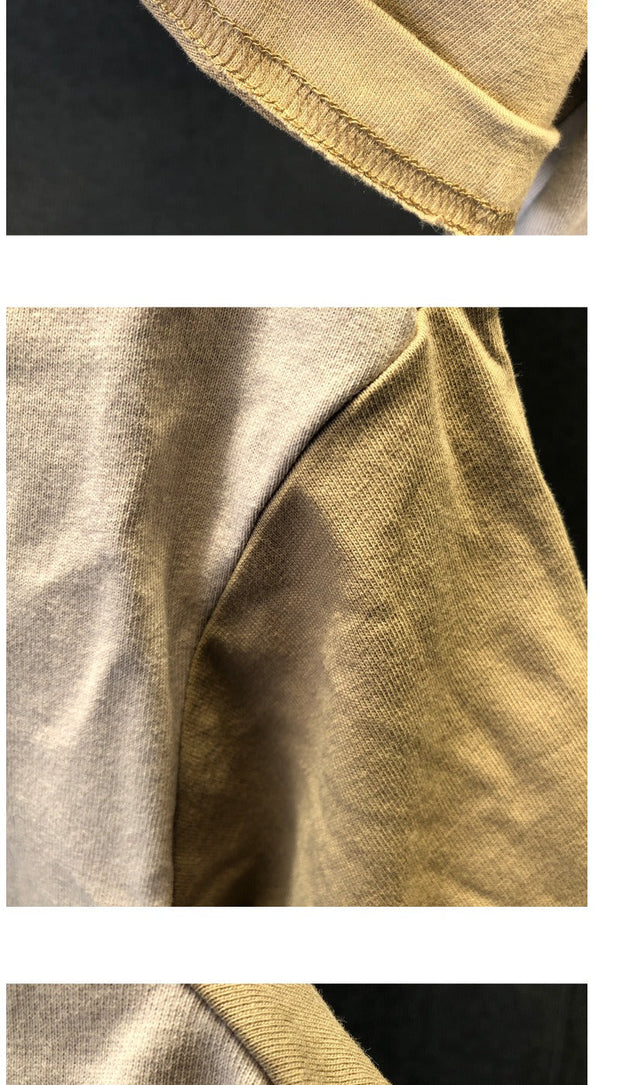 Basic-T-Shirt aus Baumwolle mit minimalistischem Aufdruck im urbanen Stil - Damián