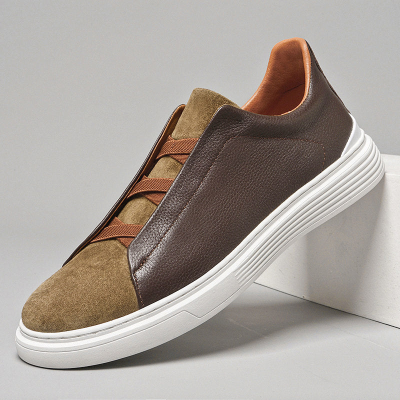 Sportliche Herren-Turnschuhe mit elastischen Schnürsenkeln für Herren - Matteo