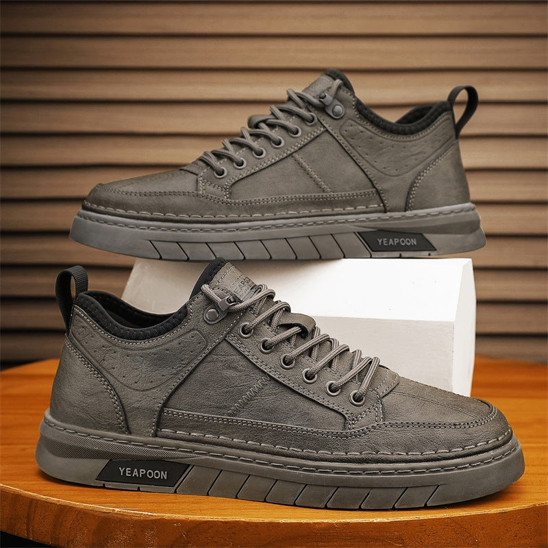 Sportliche Herren-Turnschuhe mit Ledereffekt - Dante