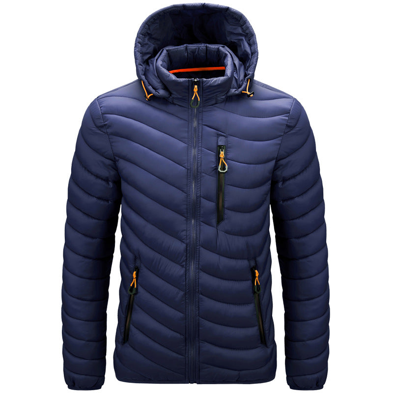 Leichte Herren-Steppjacke mit Kapuze - Sverre