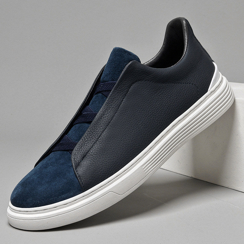 Sportliche Herren-Turnschuhe mit elastischen Schnürsenkeln für Herren - Matteo