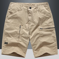 Short cargo droit à poche zippée pour hommes - Elias