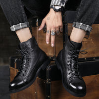 Herrenstiefel aus Leder - Pierre