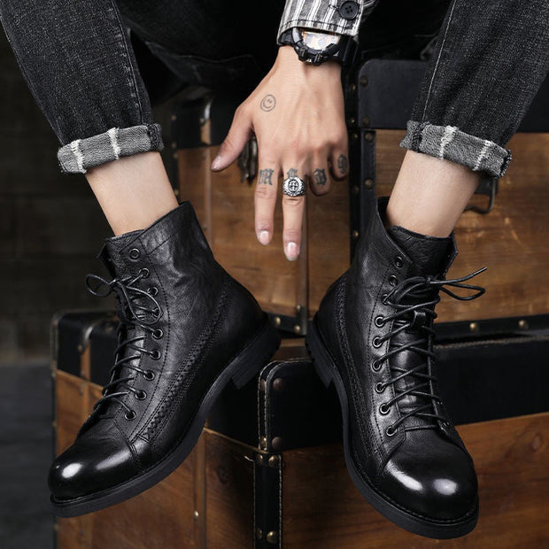 Herrenstiefel aus Leder - Pierre