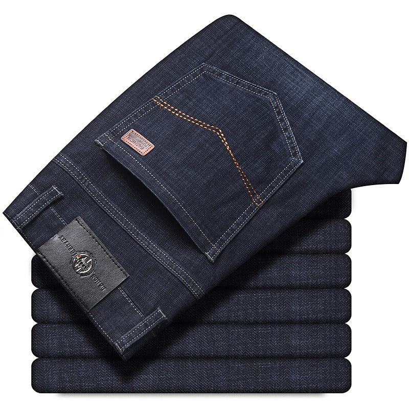 Gerade Herrenjeans aus Stretch-Denim - Bruno