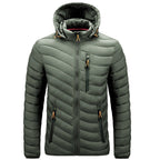 Leichte Herren-Steppjacke mit Kapuze - Sverre