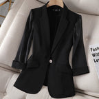 Blazer aus veganem Leder - Olivia