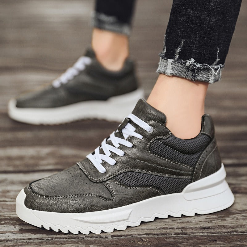 Herren Turnschuhe aus Kunstleder mit dicker Sohle - Mateo