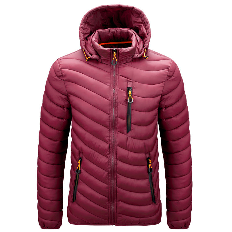 Leichte Herren-Steppjacke mit Kapuze - Sverre
