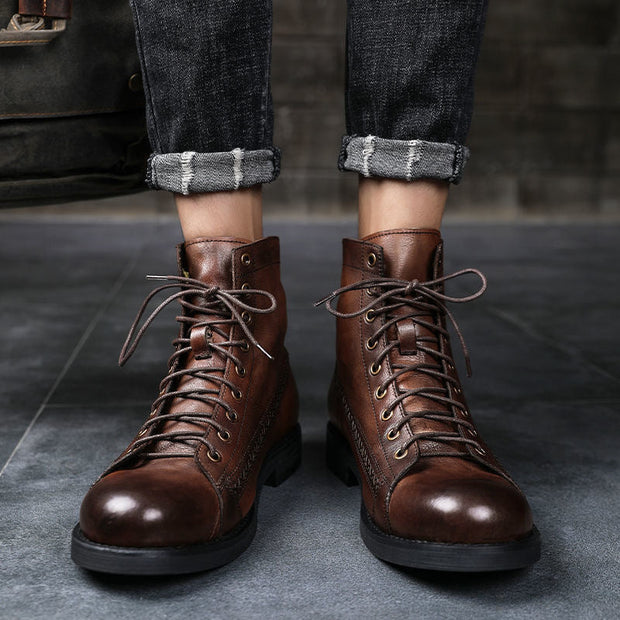 Herrenstiefel aus Leder - Pierre