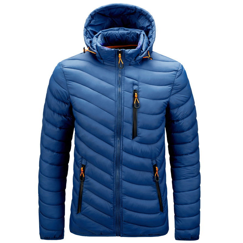 Leichte Herren-Steppjacke mit Kapuze - Sverre