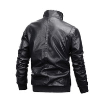 Herrenjacke in Lederoptik mit Innenfutter - Rethan
