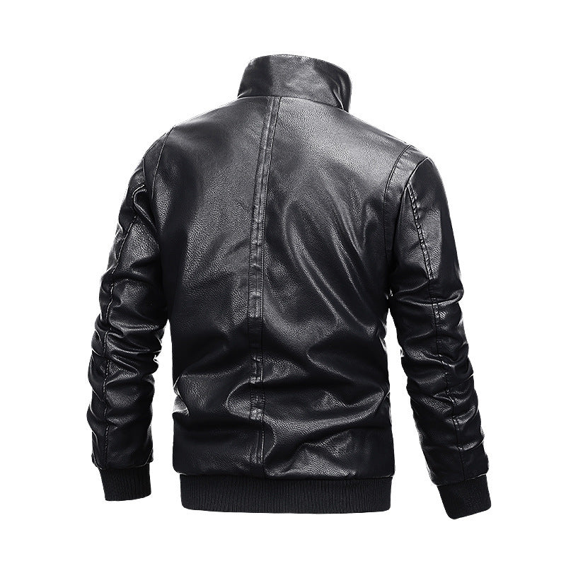 Herrenjacke in Lederoptik mit Innenfutter - Rethan