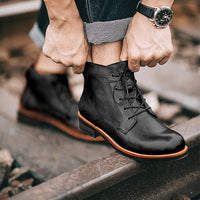 Herren Lederstiefel im Vintage-Stil - Xavi