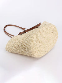 Bruna - Sac fourre-tout en paille à la mode et à la personnalité décontractée