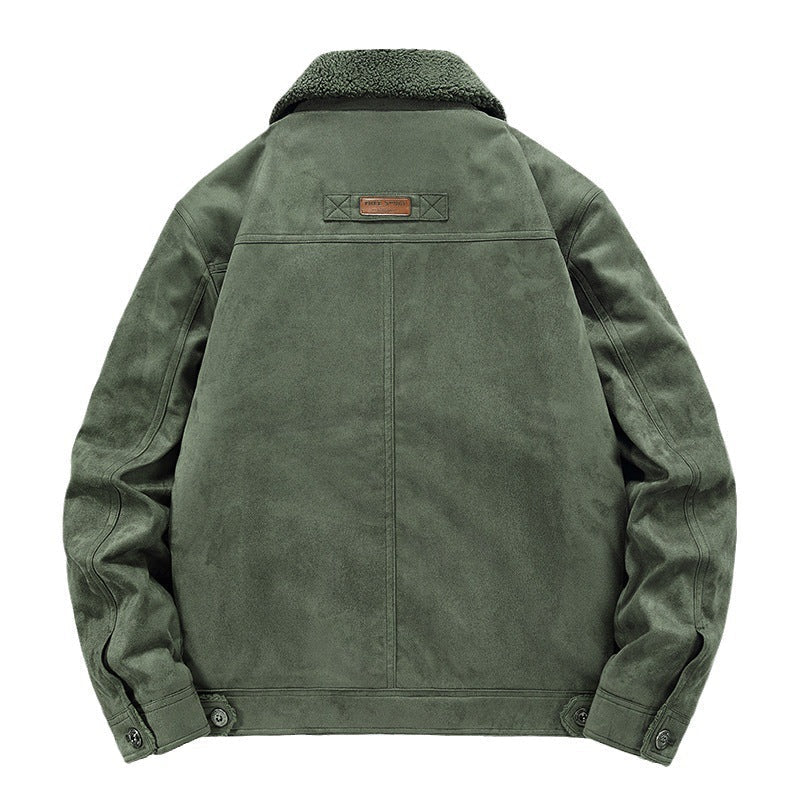 Herren-Trucker-Jacke mit Sherpa-Futter - Tavian
