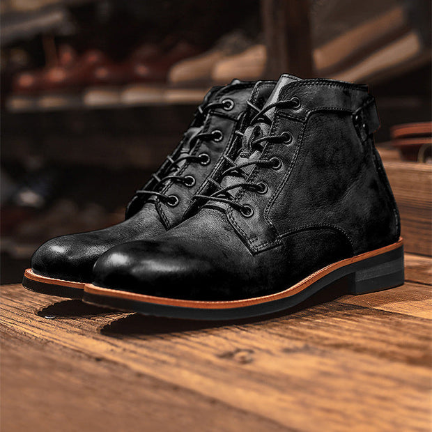 Herren Lederstiefel im Vintage-Stil - Xavi