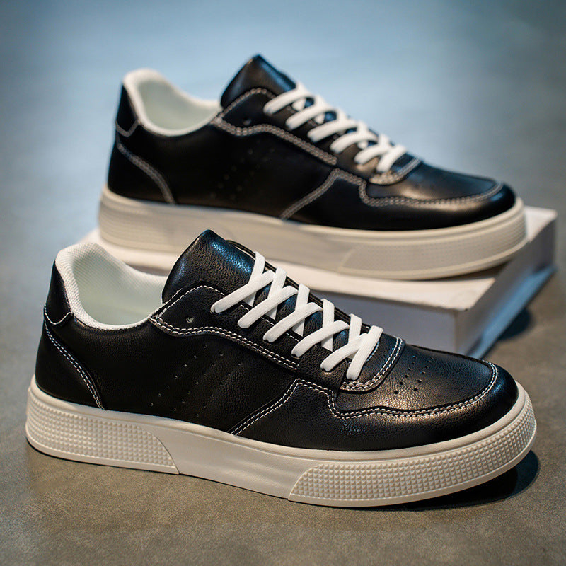 Sportliche Herren-Turnschuhe mit glatter Oberfläche - Kalen