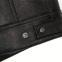 Herrenweste im Bikerstil mit Ledereffekt - Ardent